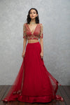 RED LEHENGA SET